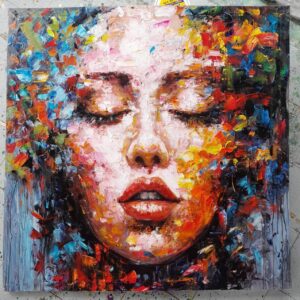 Colorful Lady Face